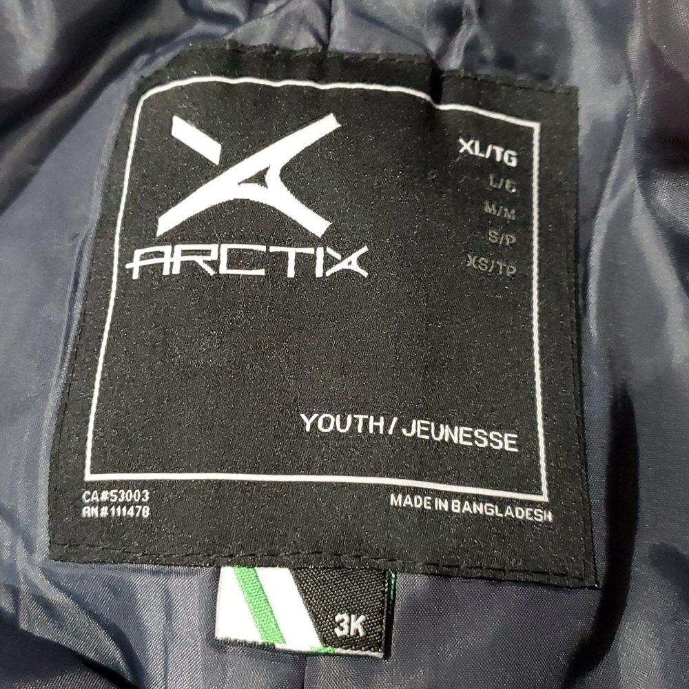 BLACK SNOW PANTS YOUTH SIZE XL ADJUSTABLE WAIST WINTER NORTH - Picture 5 of 10